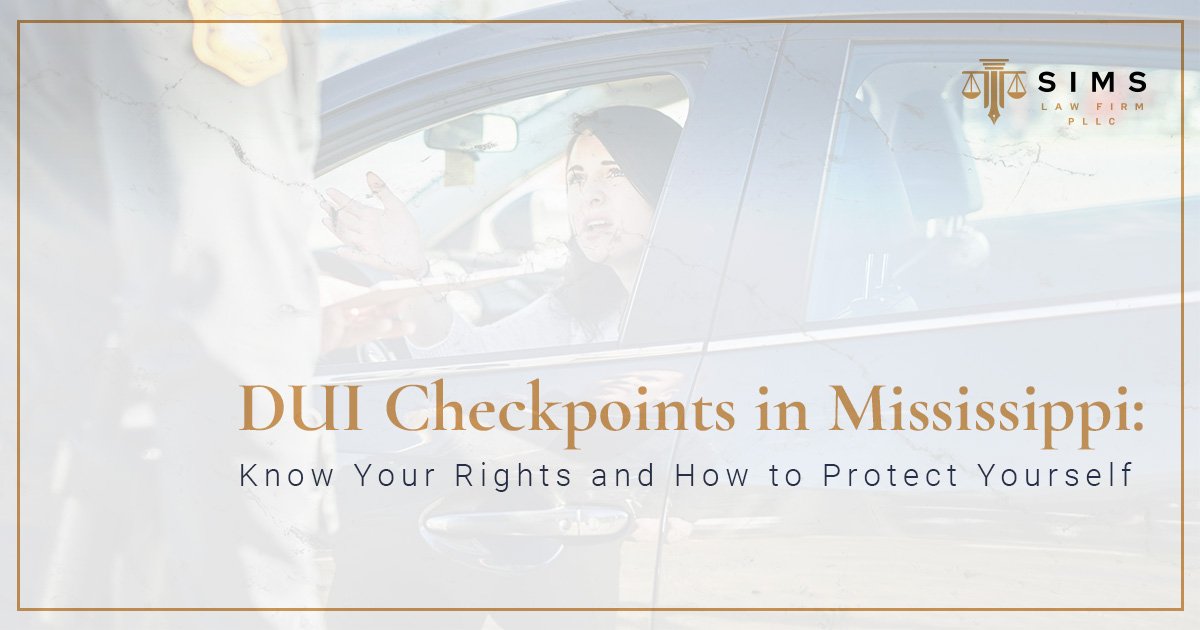 A law enforcement officer speaking to a driver at a Mississippi DUI checkpoint, illustrating legal rights and checkpoint procedures.